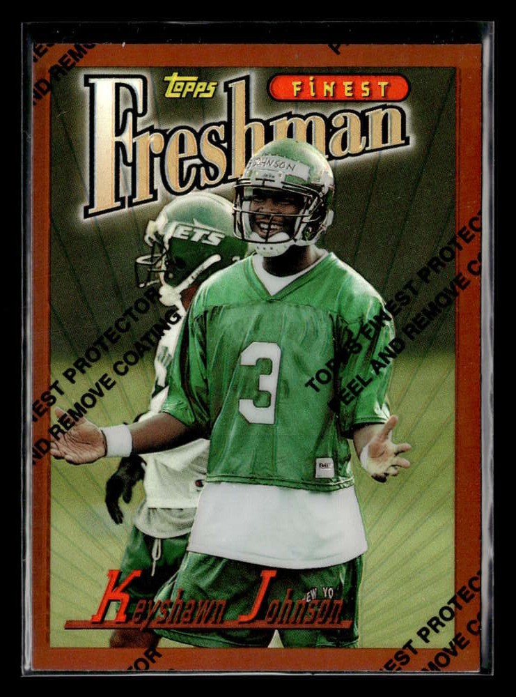 1996 Finest Keyshawn Johnson Refractor #225 Rookie New York Jets FX4222