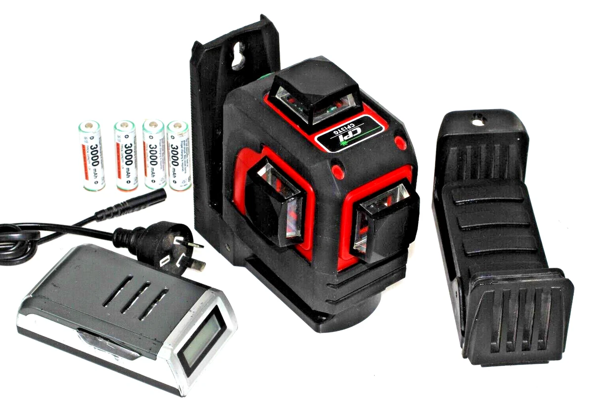 CPI CPI3TG GREEN BEAM CROSS LINE LASER LEVEL W HARD CASE