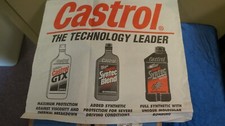 LOT OF 11-16 X 17.5 INCH CASTROL OIL PAPER MAT "CASTROL THE TECHNOLOGY LEADER"