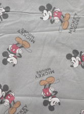 Disney classic mickey fun fabric scrap 10.5 by 7 inch new