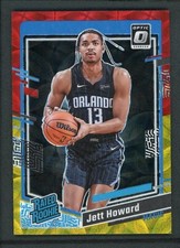 2023-24 JETT HOWARD 84/99 PANINI DONRUSS OPTIC CHOICE RED GOLD RATED ROOKIE RC