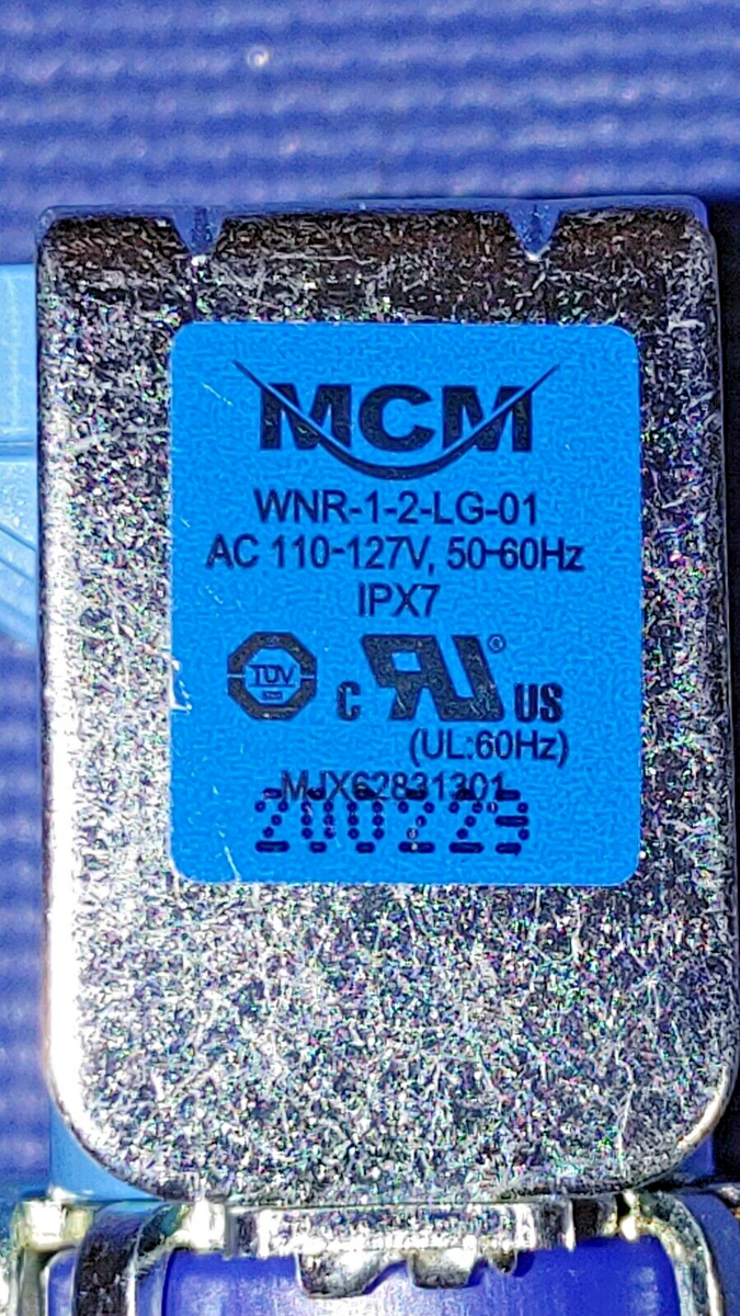 🔥 LG *OEM* WATER VALVE, MULTIPLE MODELS, MJX62831301 WNR-1