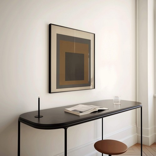 After Josef Albers - Beige Black and Brown (Homage to the Square) | Vintage Mid- - Picture 2 of 10