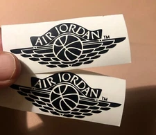 Air Jordan Wings logo w/ TM- vinyl decal sticker - Used for Aj1 Sneaker Repairs
