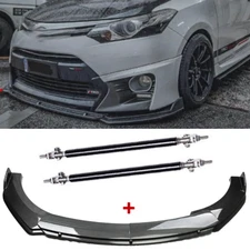 Carbon Front Bumper Lip Splitter Spoiler Body Kit For Toyota Camry SE XSE