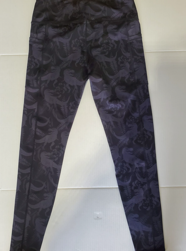 Leggings de longitud completa con estampado CVG T-REX Constantly Varied Gear negros/grises🦖 medianos - Imagen 6 de 7