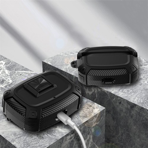 Case Cover For Beats Studio Buds Lock Earphone Bluetooth Shockproof Keychain - Picture 4 of 11