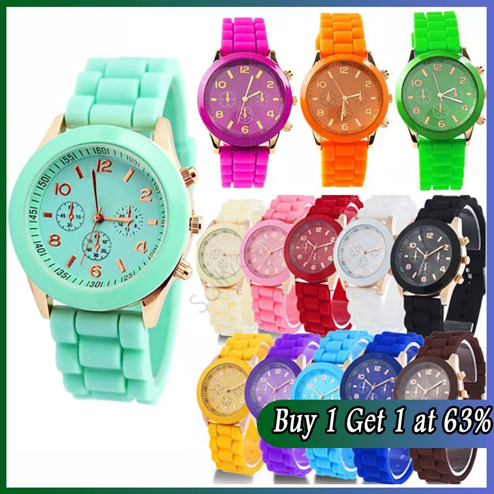 Silicone sports best sale watch