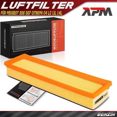Luftfilter Filtereinsatz für Peugeot 206 2E/K 2A/C 307 Citroën C4 LC 1.1L 1.4L