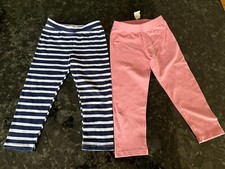 New Spotted Zebra Girls Capri Leggings Size XS Fits 4-5 Year Old