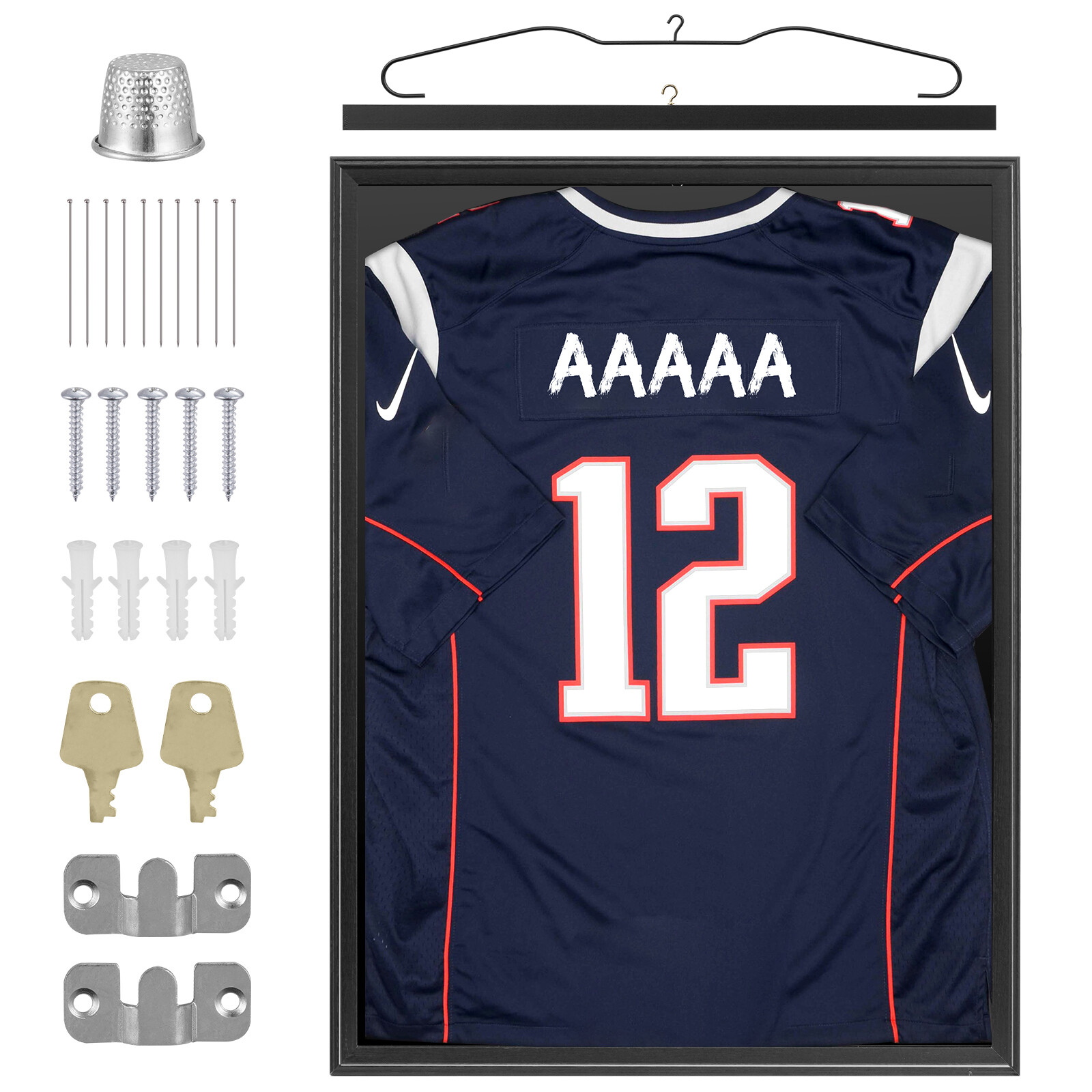 Football Jersey Frame Display Case Jersey Shadow Box Memorabilia Acrylic Clear-image