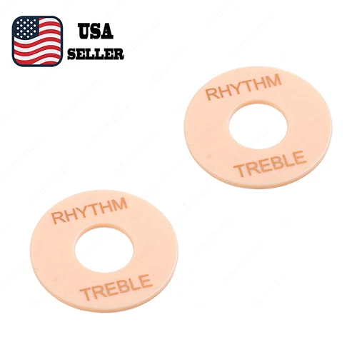 2x Guitar Toggle Switch Ring Plate Standard Size For Gibson EPI LP SG Cream/G