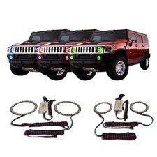 Rgb Multi Color Chs Headlight Fog Light Halo Kit For Hummer H3 06-10
