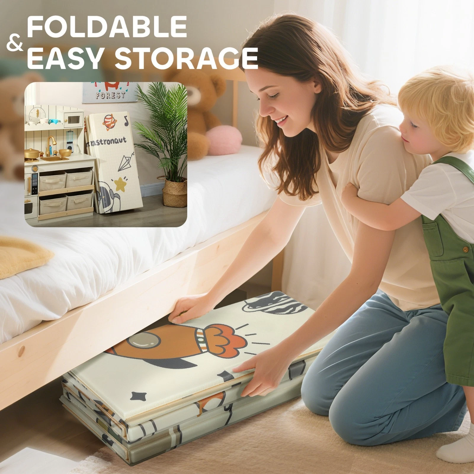 Foldable Baby Play Mat Waterproof Space Theme Toddler Floor Mat
Opens in a new window or tab