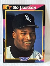 1992 Starting Lineup Cards - Bo Jackson Black Back Sheet Hand Cut Singles...