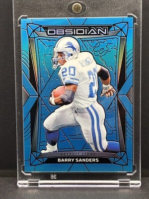 2024 Panini Obsidian Barry Sanders #66 Blue 4/25 CLEAN Color Match