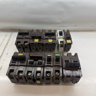 Lot Of 10 Federal Pacific Fpe Stab Lock Breakers