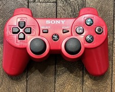 Sony Playstation 3 PS3 DualShock 3 Controller Red Genuine OEM CECHZC2U