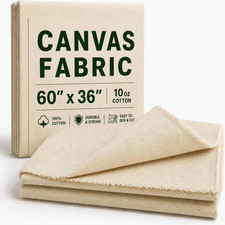 Canvas Fabric, Premium 10oz 100 Cotton Duck Canvas Fabric by The Yard, Canvas M