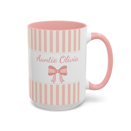 Personalized Auntie Mug, Custom Name Gift for Aunt, Auntie Birthday Present