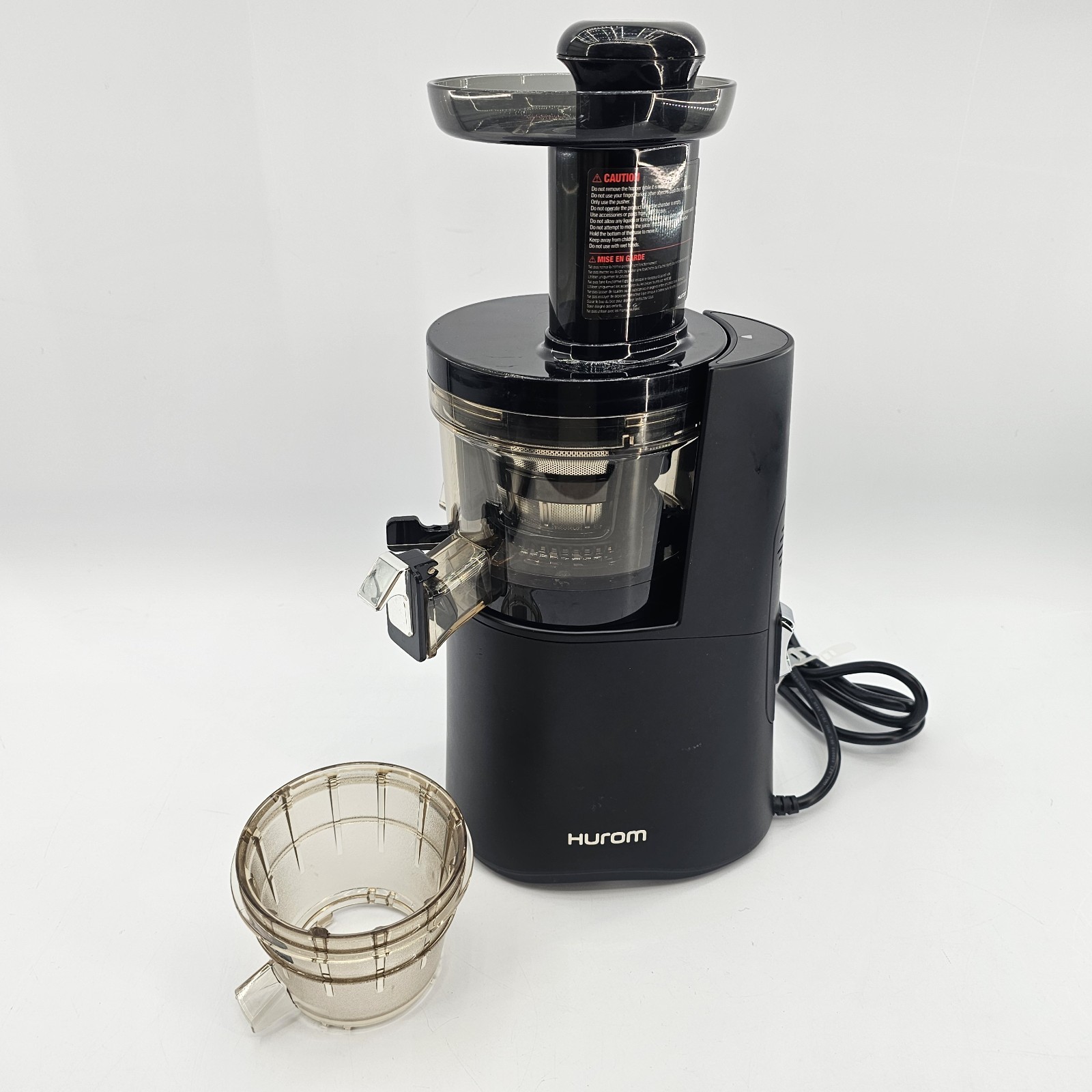 Hurom Slow Juicer Model H-AA-BBB 17 Black Cold Press Extractor Made in Korea