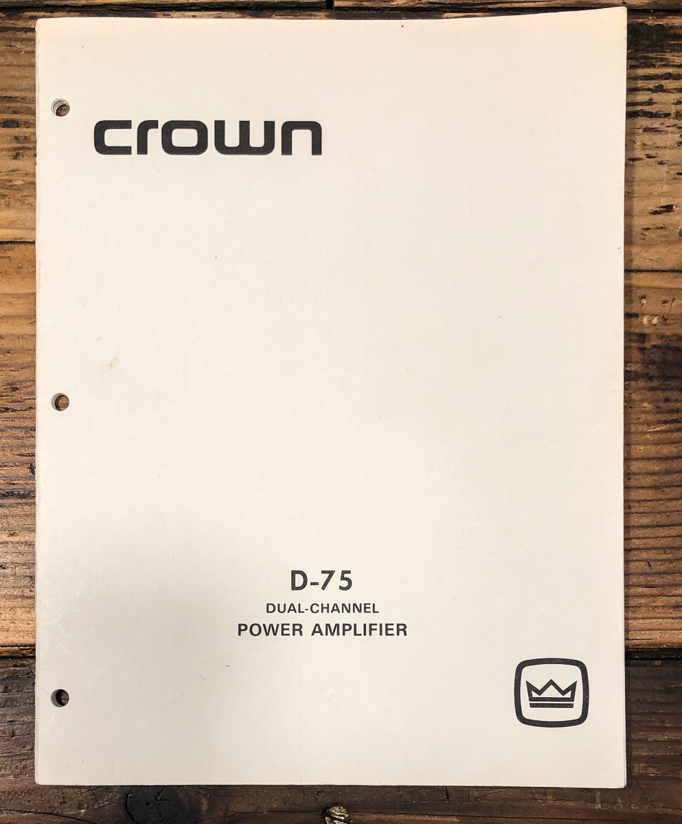Crown D-75 vintage audio equipment - eBay listing photo 4