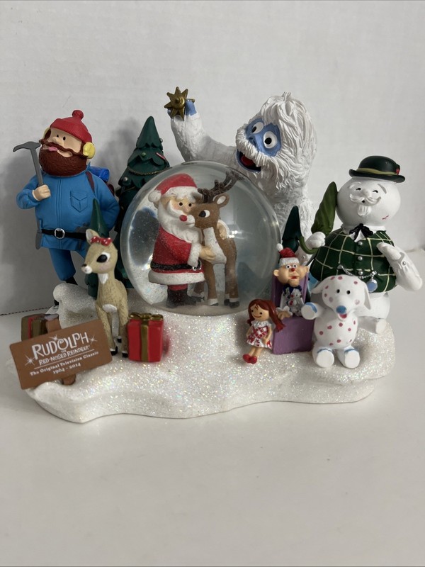 Hallmark Rudolph the Red-Nosed Reindeer Christmas 50th Anniversary Snow Globe