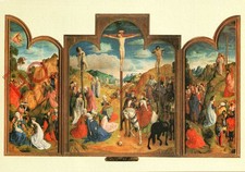 Picture Postcard: Justus Van Gent, Calvary, Chairt's Death on the Cross