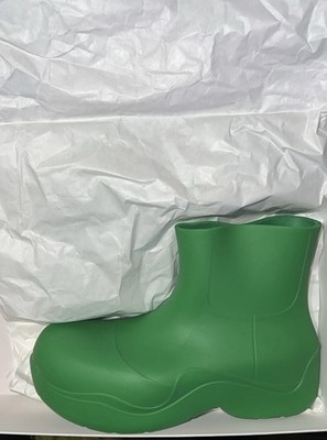 BOTTEGA VENETA Green Matte Puddle Chelsea Boots | eBay