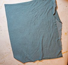 Dusty Blue Terry Cloth Knit Fabric 2-Way Stretch 39"x60"   Soft Towel-Like