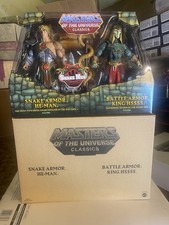 2015 MOTU Snake Armor He-Man Battle Armor King Hssss MOTUC Classics 2 Pack