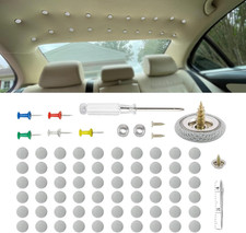 60PCS Car Roof Headliner Repair Kit, Headliner Pins, Auto Roof Snap Rivets Retai
