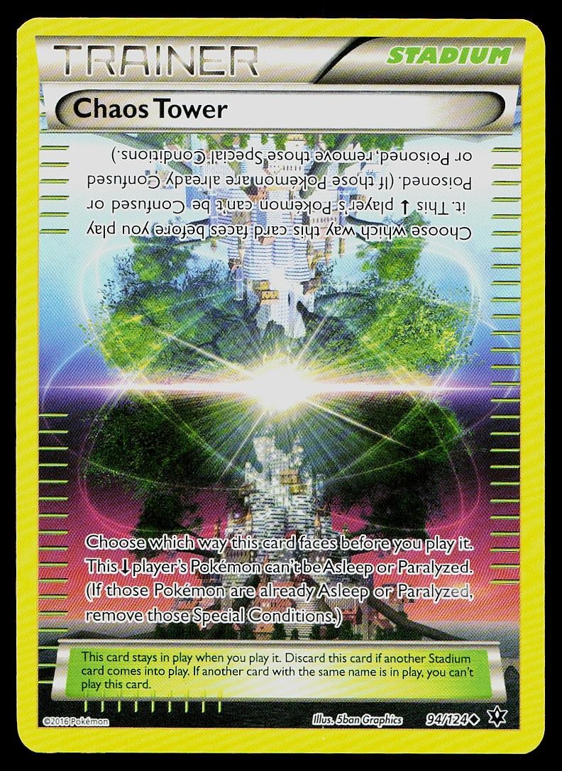 Pokemon Card Fates Collide Chaos Tower 94/124 Uncommon