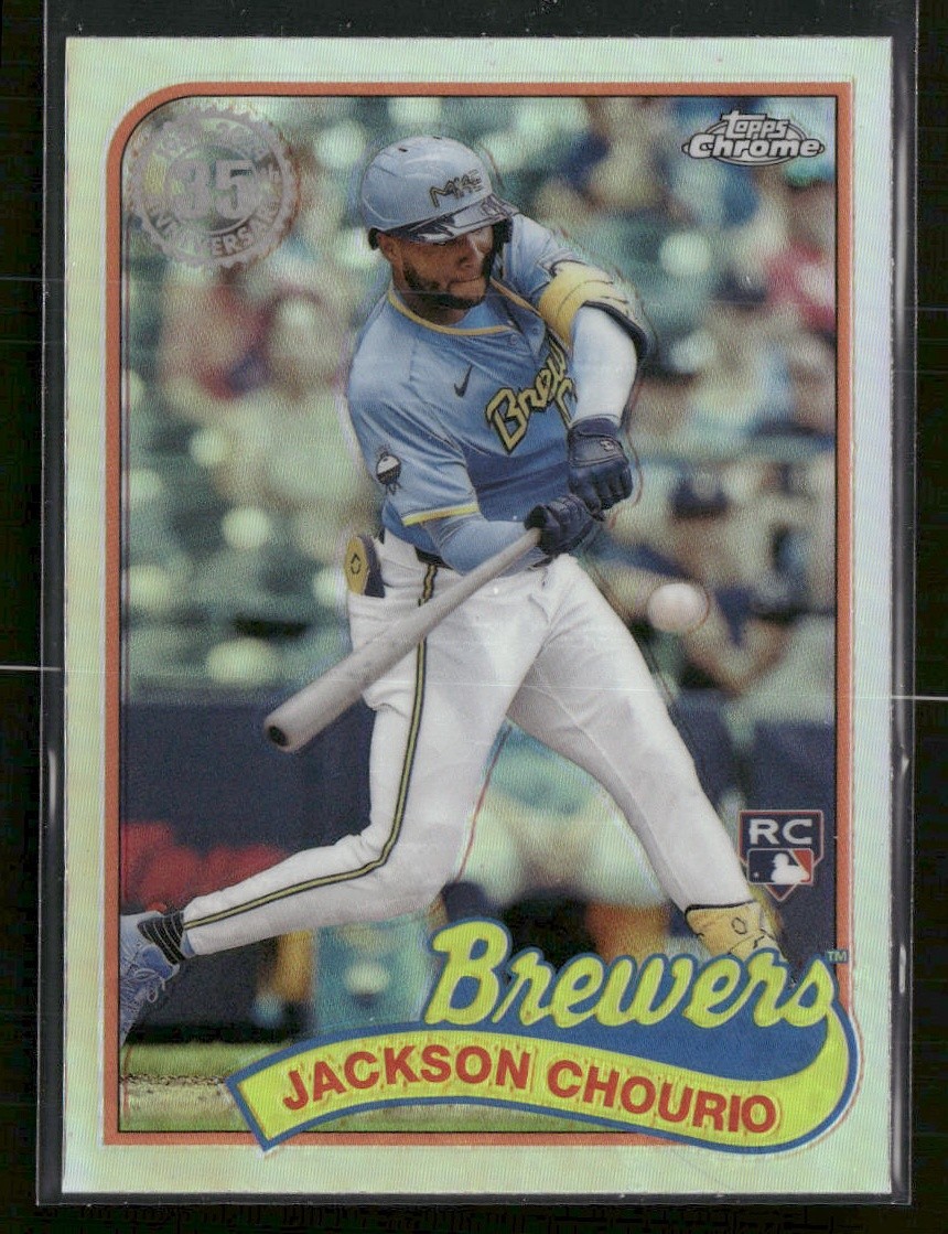 2024 Topps Chrome Update #89CU-4 Jackson Chourio 1989 Topps 35th Anniversary
