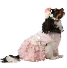 Top Paw Lg Dog Dress  Headband Wedding Attire, Easter Dress FREE Bandana NWT