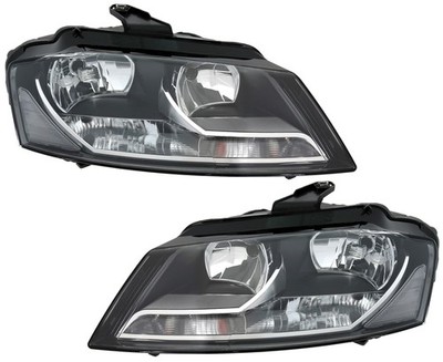 Scheinwerfer Set für Audi A3 8P 2008-2013 H7 H7 Halogen LWR Motor links + rechts
