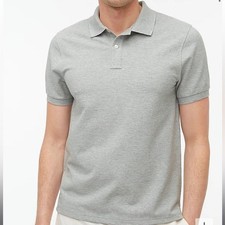 J Crew Flex piqu polo shirt Men's Large Grey