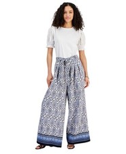 Tommy Hilfiger Women's Paisley-Print Paperbag-Waist Pants