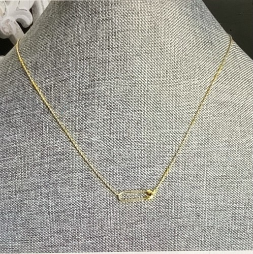 Sugarfix by BaubleBar 14K Gold Plated Sterling Silver Necklace Nickel Free Heart - Picture 4 of 4