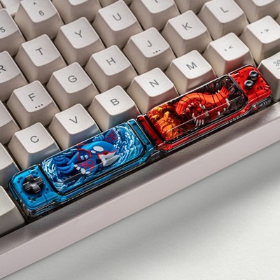 S-Craft Artisan Pokemon Spacebar Keycap -Groudon vs Kyogre- New/Unused/Unmounted