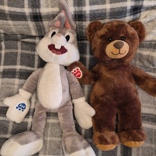 Build-A-Bear Workshop Bugs Bunny  Brown Teddy Plush Lot