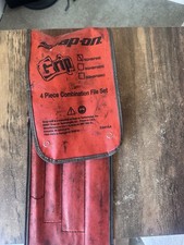 Snap On Files SGHBF500 4 Piece Set Soft Grip Handles Used Good Condition