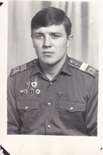 Original Portrait Photo SOVIET RUSSIAN T-62 TANK TANKER CREWMAN 1975 USSR 560