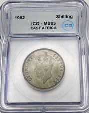 1952 East Africa 1 Shilling ICG MS63 Mint State KM#31 Copper-Nickel George VI