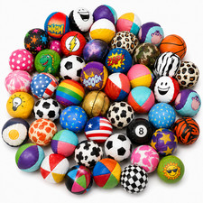 WHOLESALE LOT 48 VINYL HACKY SACK FOOT BALLS BAGS HACKEY PARTY FAST SHIP