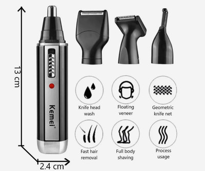 Rechargeable Nose Ear Beard Eyebrow Hair Trimmer Men Grooming Kit Home Gift