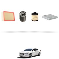 Hoffcar Wartungskit - 4 Filter Kompatibel Mit Peugeot 508 2.0 Bluehdi 110KW D