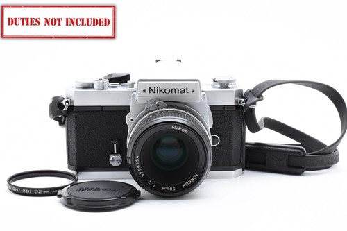 [Casi Como Nuevo] Nikon Nikomat FT2 Plateada/Nikkor No AI 50mm F2 Probada de JAPÓN - Imagen 1 de 24