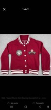 Super Mario Varsity Jacket - Size Small - Snap Button - Nintendo - NEW 