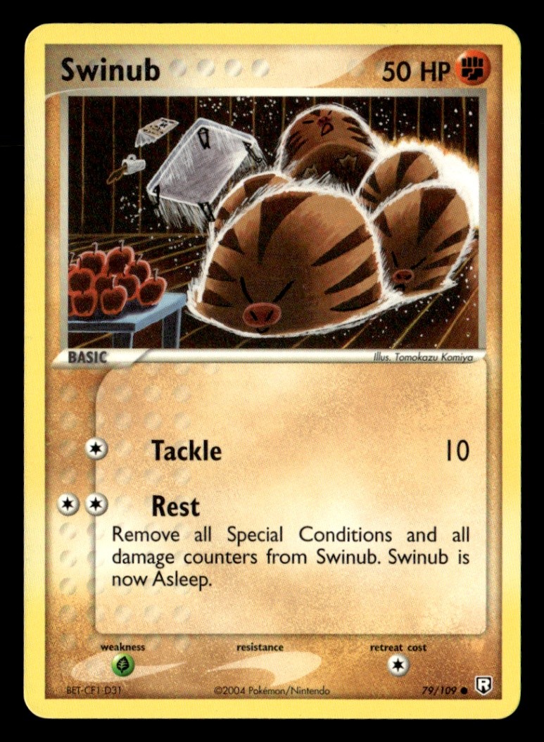 Swinub Common Normal Team Rocket Returns 79/109 NM Pokémon TCG